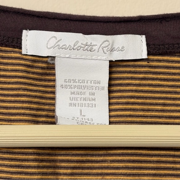 Charlotte Russe women’s large Y2K yellow brown top - Picture 2 of 4